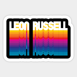 Retro Leon Proud Name Personalized Gift Rainbow Style Sticker